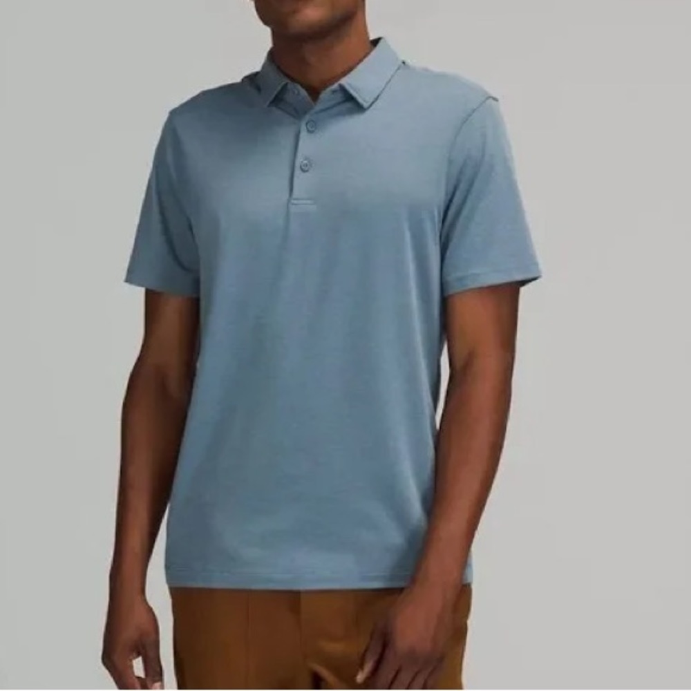 Lululemon Men’s Blue Short Sleeve Polo